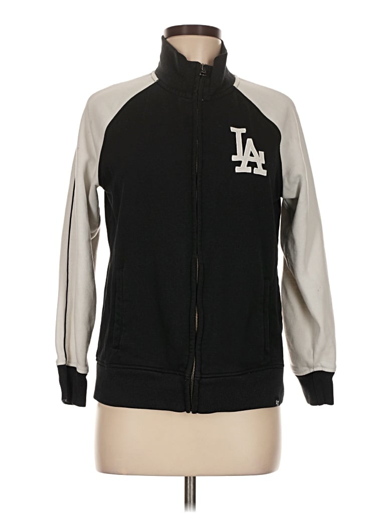 Pre-owned 47 Brand Zip Up Hoodie In Black