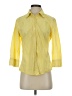 Gap 100% Cotton Yellow 3/4 Sleeve Button-Down Shirt Size 6 - photo 1