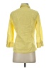 Gap 100% Cotton Yellow 3/4 Sleeve Button-Down Shirt Size 6 - photo 2