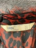 Zara Animal Print Red Long Sleeve Blouse Size S - photo 7