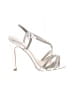 David's Bridal Metallic Silver Sandals Size 8 1/2 - photo 1
