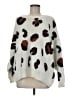 Main Strip Animal Print Ivory Pullover Sweater Size M - photo 1