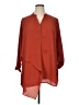 NY Collection 100% Polyester Red Orange 3/4 Sleeve Blouse Size 1X - photo 1