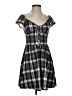 Shein Plaid Black Casual Dress Size 4 - photo 1