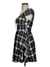 Shein Plaid Black Casual Dress Size 4 - photo 5