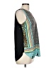 Hale Bob 100% Polyester Teal Sleeveless Blouse Size L - photo 4