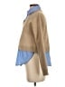 MNG Color Block Tan Pullover Sweater Size XS - photo 5