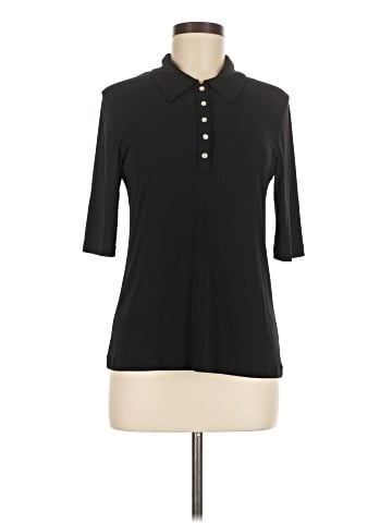 Agnes B. 3/4 Sleeve Button-Down Shirt (view 1)