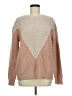 Rock Angel Couture Color Block Pink Tan Pullover Sweater Size M - photo 1