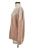 Rock Angel Couture Color Block Pink Tan Pullover Sweater Size M - photo 5