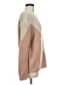 Rock Angel Couture Color Block Pink Tan Pullover Sweater Size M - photo 4