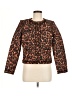 J.Crew 100% Polyester Animal Print Brown Jacket Size 8 - photo 1