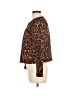 J.Crew 100% Polyester Animal Print Brown Jacket Size 8 - photo 5