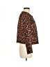 J.Crew 100% Polyester Animal Print Brown Jacket Size 8 - photo 4