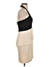 BCBGMAXAZRIA 100% Polyester Color Block Tan Cocktail Dress Size 4 - photo 4