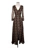 Madewell 100% Polyester Paisley Brown Casual Dress Size 00 - photo 1