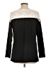 Unbranded Black Long Sleeve Blouse Size L - photo 2