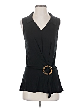 Indigo Rose Sleeveless Blouse