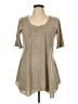 Yest Tan Short Sleeve Top Size 10 - photo 1