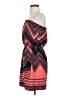 Express Outlet Chevron-herringbone Red Cocktail Dress Size S - photo 5