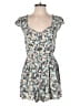 Lauren Conrad 100% Rayon Paisley Blue Romper Size 8 - photo 1
