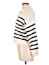 Pink Rose Stripes Ivory Pullover Sweater Size L - photo 5