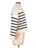 Pink Rose Stripes Ivory Pullover Sweater Size L - photo 4