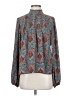 J by Joie 100% Polyester Paisley Teal Long Sleeve Blouse Size S - photo 1