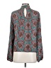 J by Joie 100% Polyester Paisley Teal Long Sleeve Blouse Size S - photo 2