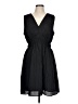 Gap 100% Polyester Solid Black Casual Dress Size L - photo 1