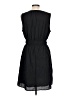 Gap 100% Polyester Solid Black Casual Dress Size L - photo 2