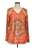 Unbranded Orange Long Sleeve Henley Size L (estimated) - photo 1