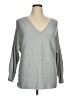 Pink Rose Gray Pullover Sweater Size 1X - photo 1