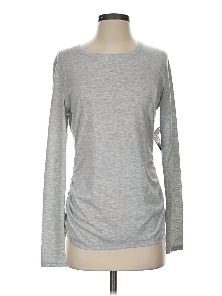 Pre-owned Athletic Works Long Sleeve T-shirt In Silver