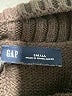 Gap 100% Cotton Stripes Black Brown Turtleneck Sweater Size S - photo 7