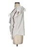 THML 100% Rayon White Short Sleeve Blouse Size S - photo 5