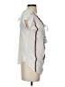 THML 100% Rayon White Short Sleeve Blouse Size S - photo 4
