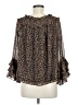 CeCe 100% Polyester Brown 3/4 Sleeve Blouse Size M - photo 2