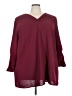 Scomchic 100% Polyester Burgundy 3/4 Sleeve Blouse Size 4X - photo 1