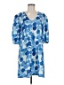 Unbranded Print Blue Casual Dress Size M - photo 1