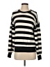 Evereve Stripes Black Pullover Sweater Size XS - photo 1
