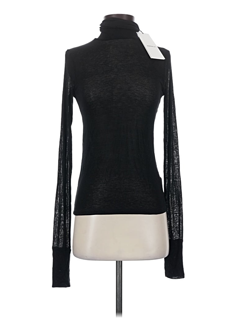 Marcella Long Sleeve Turtleneck In Black