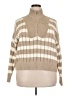 A New Day Stripes Tan Turtleneck Sweater Size XXL - photo 1