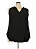 Torrid 100% Polyester Black Sleeveless Blouse Size 3X Plus (3) - photo 1