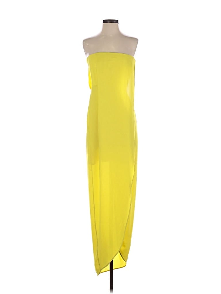Pre-owned Bcbgmaxazria Cocktail Dress In Yellow