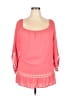 Sunny Leigh 100% Rayon Pink 3/4 Sleeve Blouse Size L - photo 1