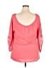 Sunny Leigh 100% Rayon Pink 3/4 Sleeve Blouse Size L - photo 2