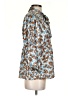 Jade 100% Viscose Animal Print Blue 3/4 Sleeve Blouse Size XS - photo 4