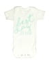 Gigi and Max Print Ivory White Short Sleeve Onesie Size Newborn - photo 1