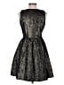 Zara Basic Metallic Black Cocktail Dress Size S - photo 2